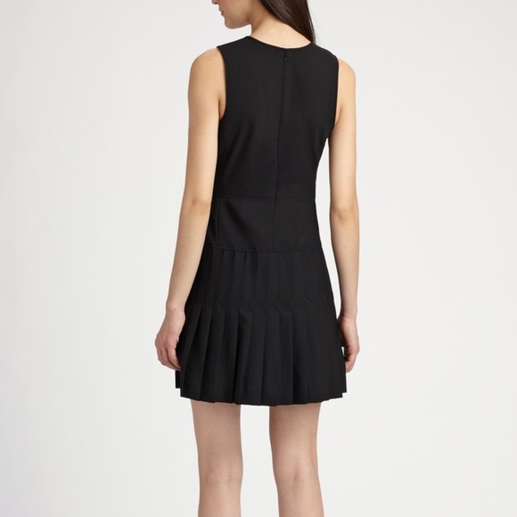 Theory Osiera Pleated Drop Waist Dress - Picture 2 of 9
